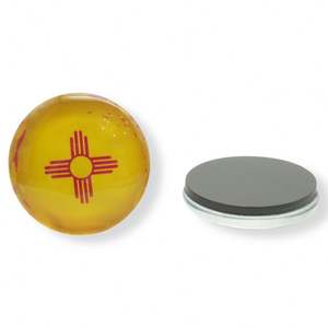 Aimant de réfrigérateur en verre 3D mignon, aimant de réfrigérateur rond en cristal - Product Image 6