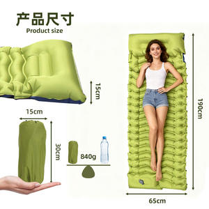 Matelas de camping gonflable Yancheng TPU pour 1 personne, léger, avec pompe manuelle, pour dormir en extérieur - Product Image 2