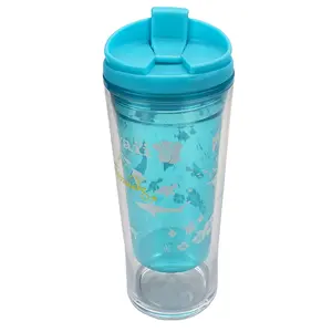 Mới tùy chỉnh thăng hoa in tái sử dụng đôi tường thiết kế mờ cách điện du lịch lạnh cốc cà phê với nắp - Product Image 1