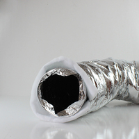 10 Conduits flexibles R6 R8 4"-22" pour système CVC, pièce 5, ventilation en ligne, isolation en feuille d'aluminium, flexibles, contemporains, pour hôpitaux