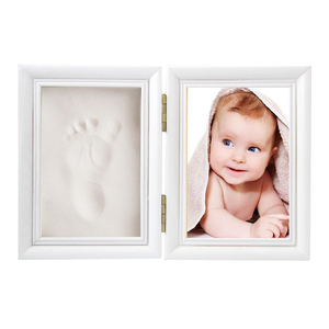 <span class=keywords><strong>2025</strong></span> mới nóng bán bé dấu tay Kit gỗ khung ảnh với tay dấu ấn đất sét mới bé bộ nhớ sáng tạo - Product Image 1