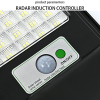 Lampe solaire LED tout-en-un pour rue, 300W, IP65, étanche, en plastique ABS, avec contrôle de gradation automatique pour la route (économie d'énergie)
