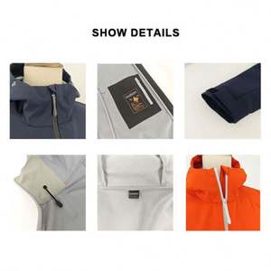 Vestes imperméables d'extérieur avec fermeture éclair, design toutes saisons, légères, en tissu GSM, offre spéciale, personnalisables - Product Image 5