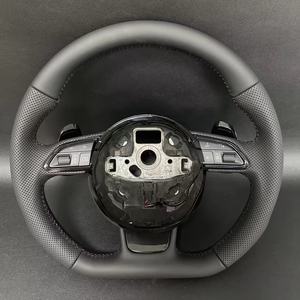 Volante de coche para Audi S3 8P S4 B8 S5 S6 S7 S8 <span class=keywords><strong>A3</strong></span> 8V <span class=keywords><strong>A3</strong></span> 8P A4 B8 A5 B8 A6 C7 A7 C7 A8 D4 Volante de cuero - Product Image 2