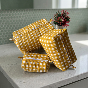Eco-Friendly Handmade Cosmetic <b>Bag</b> with Zipper Large Capacity Toiletry <b>Makeup</b> <b>Bag</b> Durable Beauty Organizer <b>for</b> <b>Travel</b> and Daily - Product Image 1