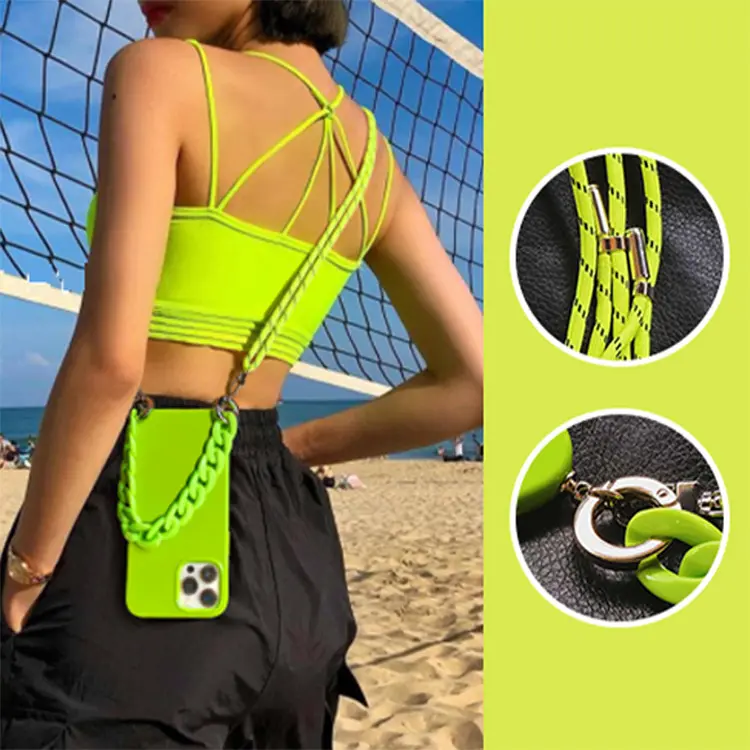 INS Lanyard Bracelet Necklace Chain Strap protector phone case For iphone 11 pro case mobile cover cell phone case