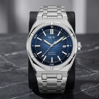 Montre de Plongée Mécanique de Luxe pour Homme en Acier Inoxydable Importé, Étanche 30 bars, Cadran en Verre, Design Sportif avec Aiguille Répétiteur, Carnival
