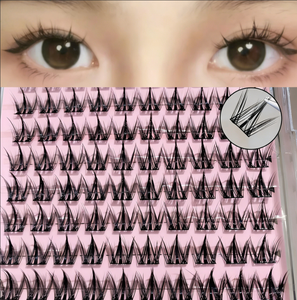 <span class=keywords><strong>Cils</strong></span> en grappe Manga Eye |   Réutilisable Vegan 20mm |   8 rangées 3D en relief |   Groupe <span class=keywords><strong>de</strong></span> musique |   Convient aux débutants |   Look Spectaculaire |   10 paires - Product Image 3