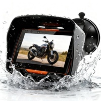 Compteur de vitesse GPS étanche Portable 4.3 ''pour motos et voitures avec accessoires de voiture GPS d'accès à la carte européenne ou américaine