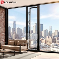 Ventana Corredera Horizontal de Aluminio con Marco Estrecho Moderno Rolansini, Características Antirrobo, Impermeables, Aislantes del Calor y del Sonido