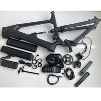 Cadre de vélo électrique à pneus larges en fibre de carbone Dengfu E10 Triangle avant et E23 Triangle arrière avec batterie 840WH et moteur Bafang M510 M560