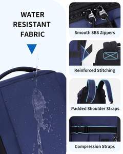 Mochila de Viaje Ecológica Resistente al Agua con Protección 3D para Portátil 180 °   Diseño plano para un empaquetado sin complicaciones - Product Image 6