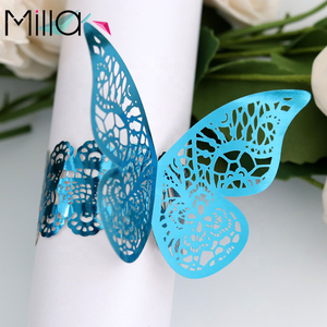 <span class=keywords><strong>Rond</strong></span> <span class=keywords><strong>de</strong></span> <span class=keywords><strong>serviette</strong></span> papillon évidé <span class=keywords><strong>en</strong></span> papier nacré <span class=keywords><strong>en</strong></span> <span class=keywords><strong>carton</strong></span> découpé au laser - Product Image 5