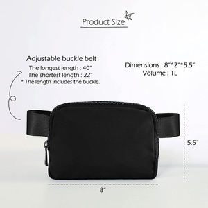 <span class=keywords><strong>Sac</strong></span> banane unisexe en nylon imperméable avec fermeture éclair, réglable, pour le sport, les voyages, la course à pied et le cyclisme - Product Image 4