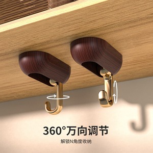 Adhesive Wall Hooks Single Hook ABS Material 1-3kg Load Capacity For Bathroom Kitchen Storage Mounting - Product Image 2