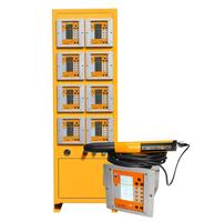 Système de peinture électrostatique automatique à grande capacité avec reciprocateur pour revêtement en poudre