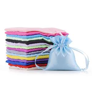 ถุงของขวัญผ้าซาตินแบบมีเชือกผูกส่วนตัว ขนาด 5x7 นิ้ว สำหรับใส่เครื่องประดับ ขนม ของชำร่วยงานแต่งงาน และของขวัญวันหยุด (30 ชิ้น) - Product Image 3