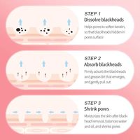Patch nasal coréen OEM personnalisé pour le soin de la peau en 3 étapes, traitement nettoyant en profondeur, masque peel-off anti-acné, élimination des points noirs, patch nasal anti-acné