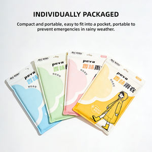 향기로운 휴대용 레인코트 여행용 방수 경량 향기 레인웨어 - Product Image 4