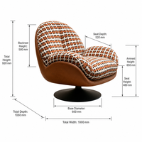Fauteuil de salon individuel contemporain en tissu, style luxe léger, pour intérieur, production en gros par l'usine de Foshan