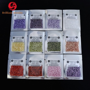 Vente en gros professionnelle de pierre de zircon de qualité 5A couleur forme ronde pierre précieuse en vrac 0.8mm à <span class=keywords><strong>2</strong></span>.7mm pierre de zircon cubique - Product Image 5