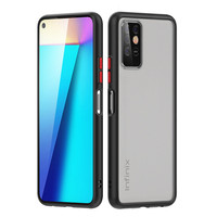 For — coque arrière pour Infinix Note 8i X683, étui de téléphone portable de luxe en Silicone mat dépoli, TPU bord