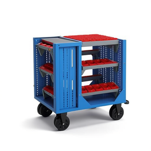 Fami Combi Nc Series Tool Trolley With <b>Wheels</b> Blue Dark Grey Ral5012 Ral7000 1073x685x935 Mm - Product Image 3