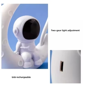 Hiện đại USB LED đèn bàn cho trẻ em có thể gập lại mặt trăng cho phi hành gia thiết kế cho home & khách sạn trẻ em của Reading & Nghiên Cứu phòng ngủ trang trí nội thất - Product Image 5