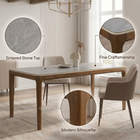 Table à manger extensible moderne en bois de frêne, vente en gros, étiquette privée OEM disponible, support de logo personnalisé, utilisation hôtelière, qualité supérieure