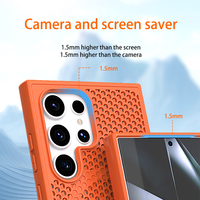 Étui en silicone respirant en nid d'abeille pour Samsung Galaxy S25 S24 Ultra S23 S22, coque de protection simple de couleur unie mate