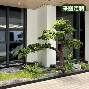 Branches de pin artificielles, grande plante en pot, arbre paysager personnalisé, bonsai de pin artificiel, arbre de pin pour la <span class=keywords><strong>d</strong></span>écoration de la maison - Product Image 5