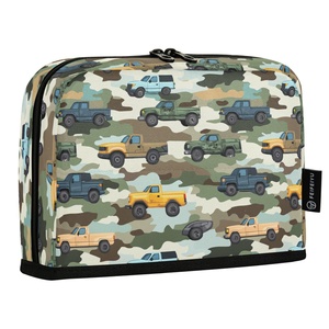 Trousse à crayons grande capacité camouflage motif camion, étui à fermeture éclair vertical pour garçons, idéale pour la rentrée scolaire - Product Image 3