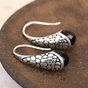 Orecchini pendenti vintage da donna in stile orientale, accessori per l'uso quotidiano - Product Image 6