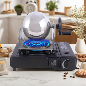 Cắm Trại Ngoài Trời Hướng dẫn sử dụng hạt cà phê Máy rang cà phê nhỏ cầm tay máy rang cà phê 200g Máy rang cà phê hình cầu - Product Image 3