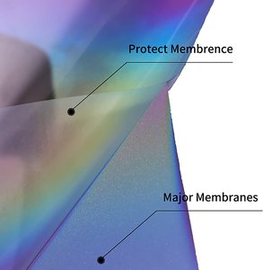 Vinyle thermocollant réfléchissant arc-en-ciel YS PU 1,0 mm d'épaisseur pour animaux <span class=keywords><strong>de</strong></span> compagnie, impression économique, film silicone HTV réfléchissant arc-en-ciel - Product Image 4