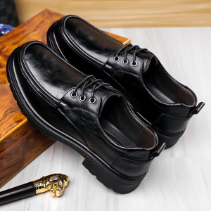 Chaussures en cuir, chaussures décontractées, baskets habillées tendance, mocassins de bureau, chaussures Oxford en cuir, chaussures décontractées habillées - Product Image 5