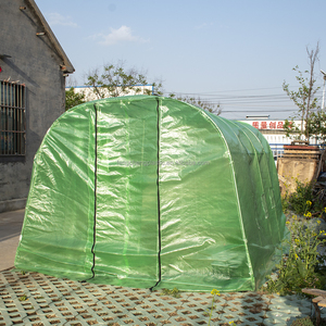 Serre <span class=keywords><strong>de</strong></span> <span class=keywords><strong>jardin</strong></span> Poly <span class=keywords><strong>Tunnel</strong></span> Steel Green House Cover Green Leno Tarp Waterproof Sheets - Product Image 6
