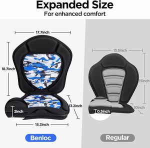 초두꺼운 신펑 카약 시트 등받이 지지대 <span class=keywords><strong>EVA</strong></span> 폼 폴리에스터 섬유 하드 교체용 패들 보드 SUP 워터플레이 맞춤형 - Product Image 2