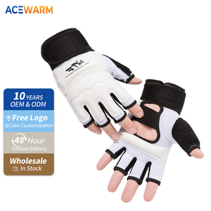Guantes de Boxeo Profesionales AceWarm de Medio Dedo con Cierre de Gancho y Bucle para MMA, Kickboxing, Sanda, Entrenamiento con Saco de Boxeo y Uso en Exteriores - Product Image 1