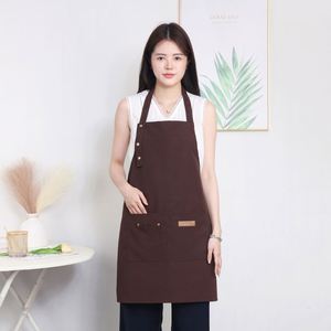 Nouvel tablier de protection sans manches en polyester avec bretelles pour la cuisine et la restauration, lavable et réutilisable - Product Image 1