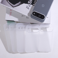 Custodia per telefono per Google Pixel 10 Pro 10 Pro XL in materiale PC super sottile traslucido con anello magnetico anti-impronta 360