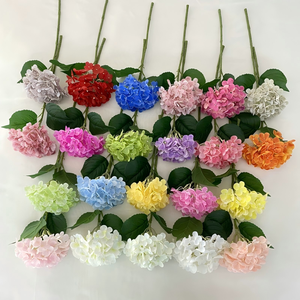 Single <b>Branch</b> Hydrangea Simulation Flower for Wedding Settings Home Decor Floral Arrangement - Product Image 1