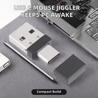 Souris sans fil 2,4 GHz Type C, agitateur de souris, mini souris optique de jeu avec détection USB, rétroéclairage LED, étanche, pour PC (réveil automatique)