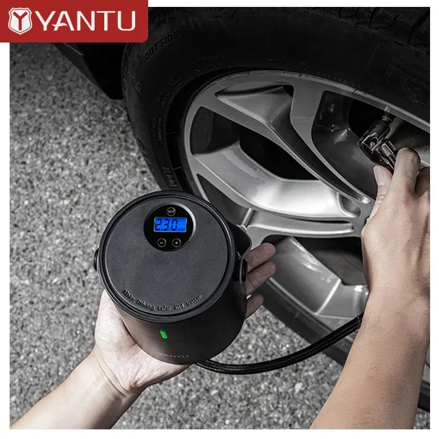 YANTU A05 cordless portable digital tire inflator 12V 150psi electric automatic inflatable car tyre air pump compressor machine