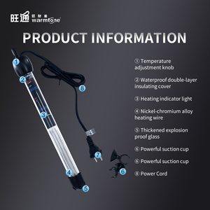 Thanh nhiệt điều chỉnh nhiệt độ chống nổ bằng thạch anh an toàn cho bể cá, thiết kế chống nước IPX8, tùy chọn 50W/100W, phụ kiện bể cá, kèm hộp - Product Image 6