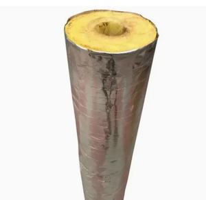 Wholesale Modern Square Glass <b>Wool</b> Pipe Building Insulation Sheet with Customizable Size - Product Image 1
