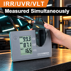 Compteur de teinte de fenêtre automobile LS101 pour la mesure simultanée du rejet des UV et des IR et de la transmission de la lumière visible - Product Image 2
