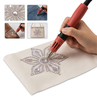 Stylo à strass thermocollants DIY personnalisable, 7 pointes en cuivre interchangeables, outil de pose de strass, certifié CE, garantie 1 an pour vêtements et sacs