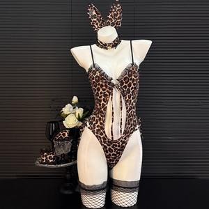 Ensemble de lingerie sexy cosplay uniforme de lapin imprimé léopard pour femme, pour jeu de rôle, vente en gros, Pure Desire, direct usine - Product Image 4