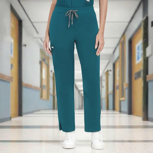 Tenues médicales unisexes à marque privée, combinaison à poches cargo, pantalon large confortable pour hôpital et clinique vétérinaire, tricotée en une pièce pour le personnel infirmier - Product Image 3